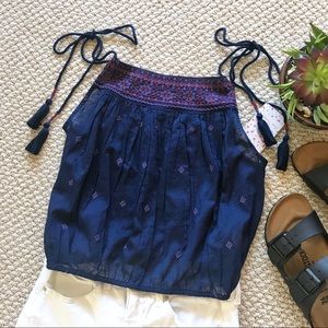 Free People Eternal Love Embroidered Top